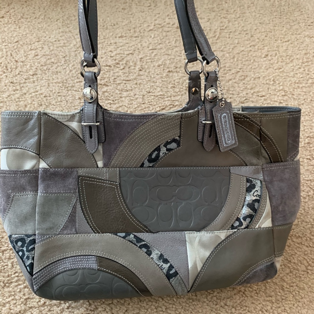 Coach Ocelot mixed media tote